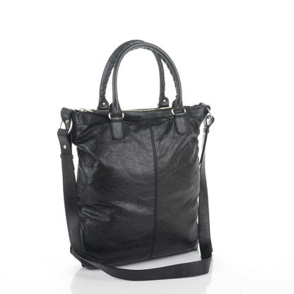 Balenciaga Agneau Classic Hardware Square Tote Black 3 of 7