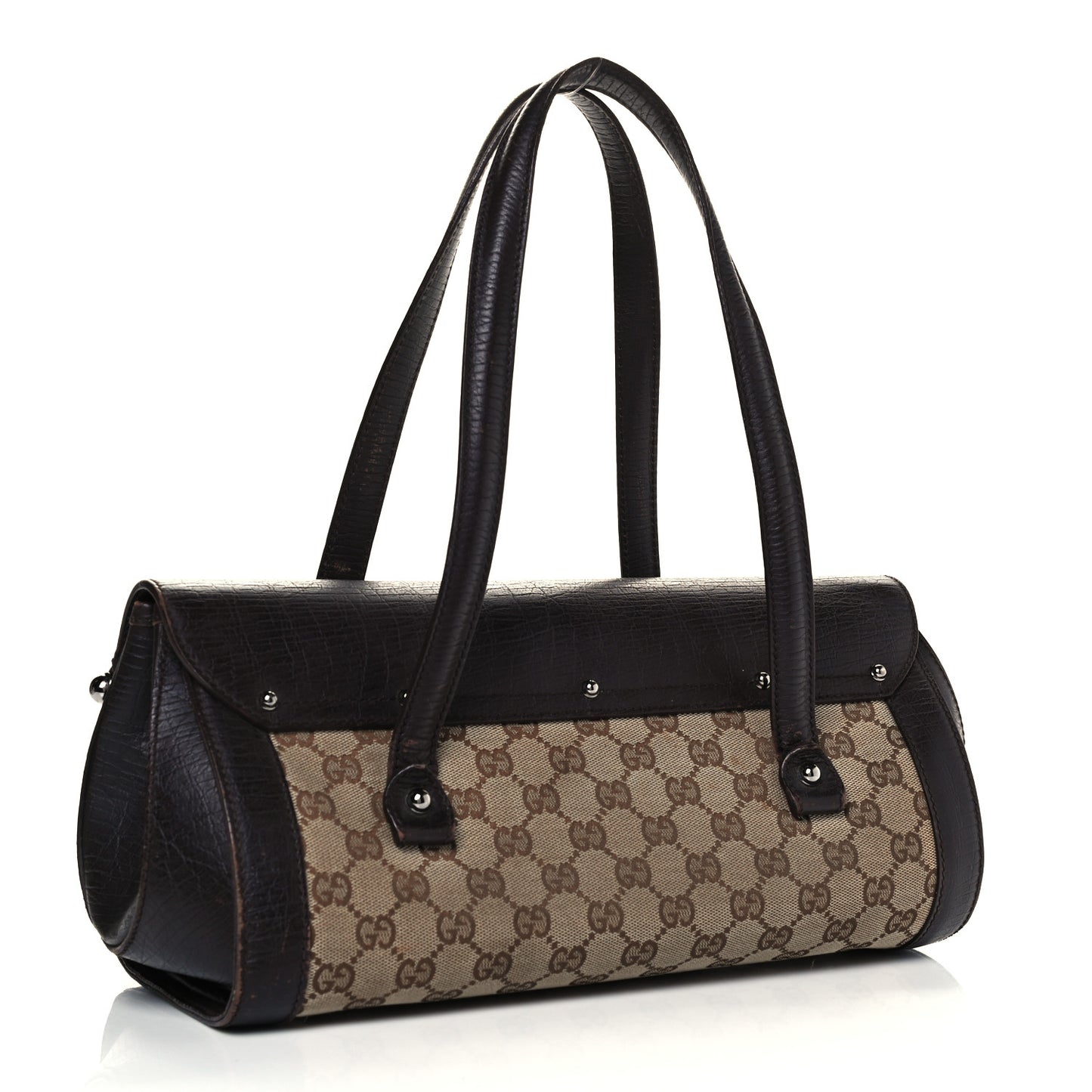 Monogram Bamboo Bullet Bag Dark Brown