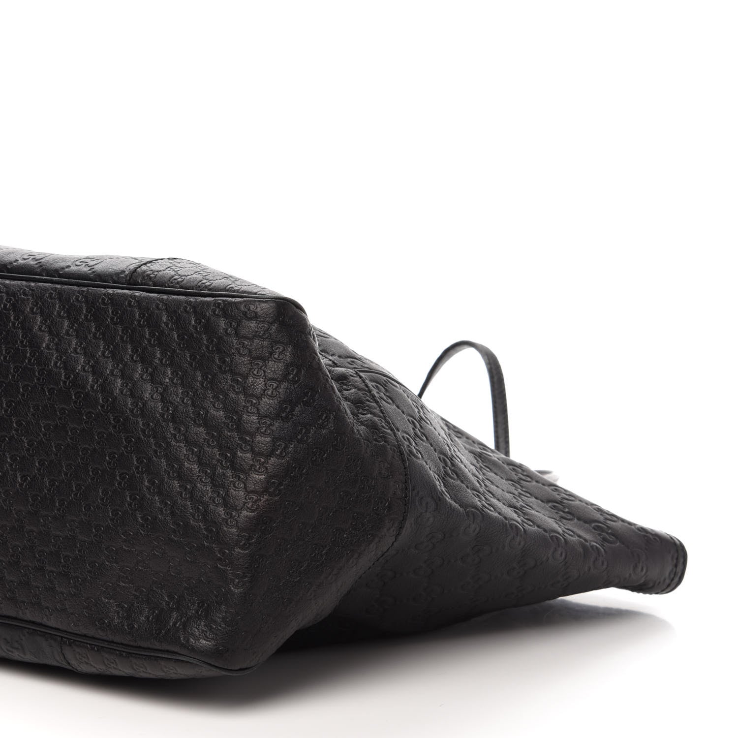 Gucci Guccissima Medium Bree Zippered Tote Black 7 of 13