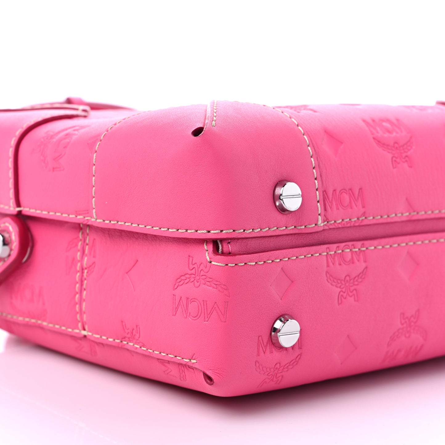 Calfskin Ottomar Monogram Small Berlin Crossbody Sugar Pink