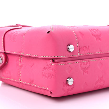 MCM Calfskin Ottomar Monogram Small Berlin Crossbody Sugar Pink 7 of 10