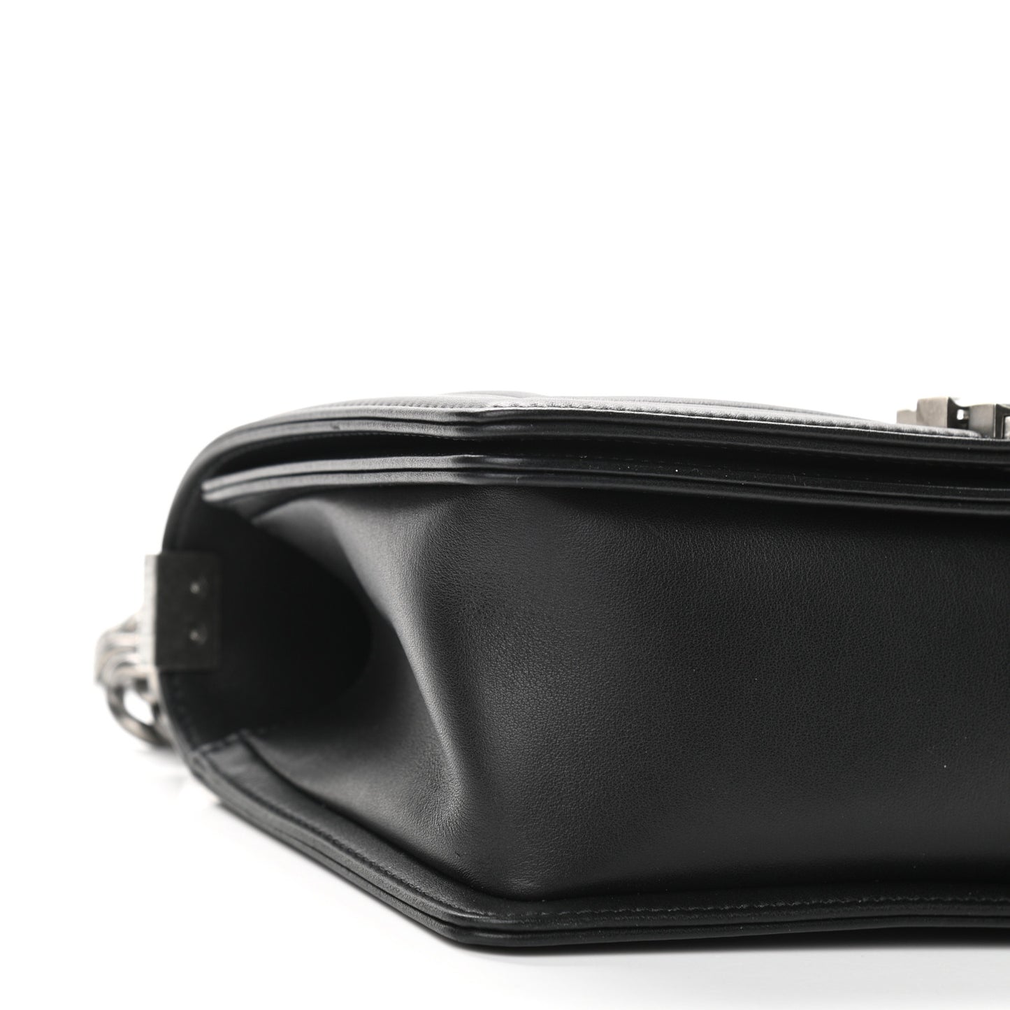 Calfskin Quilted Medium Boy Flap Black