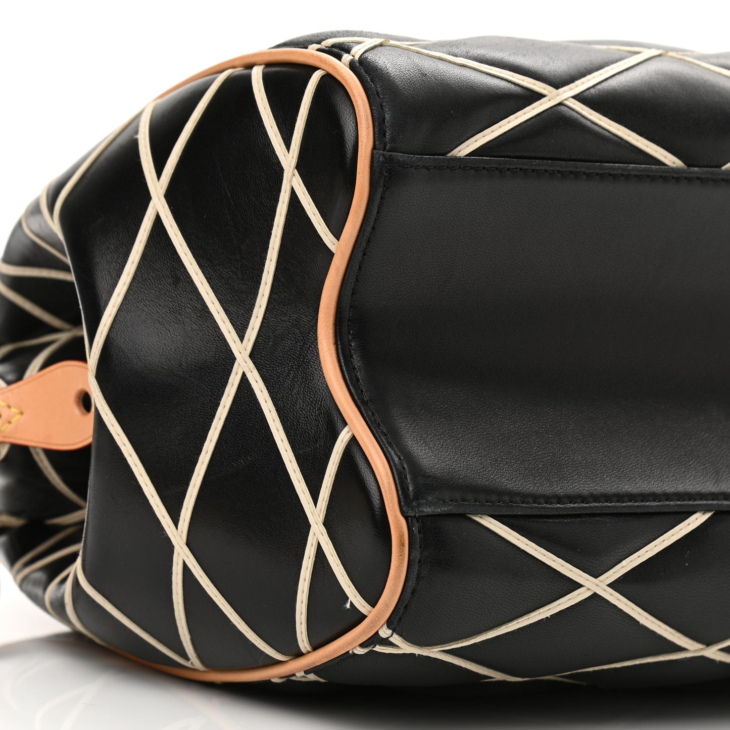 Lambskin Malletage Doc PM Black Natural