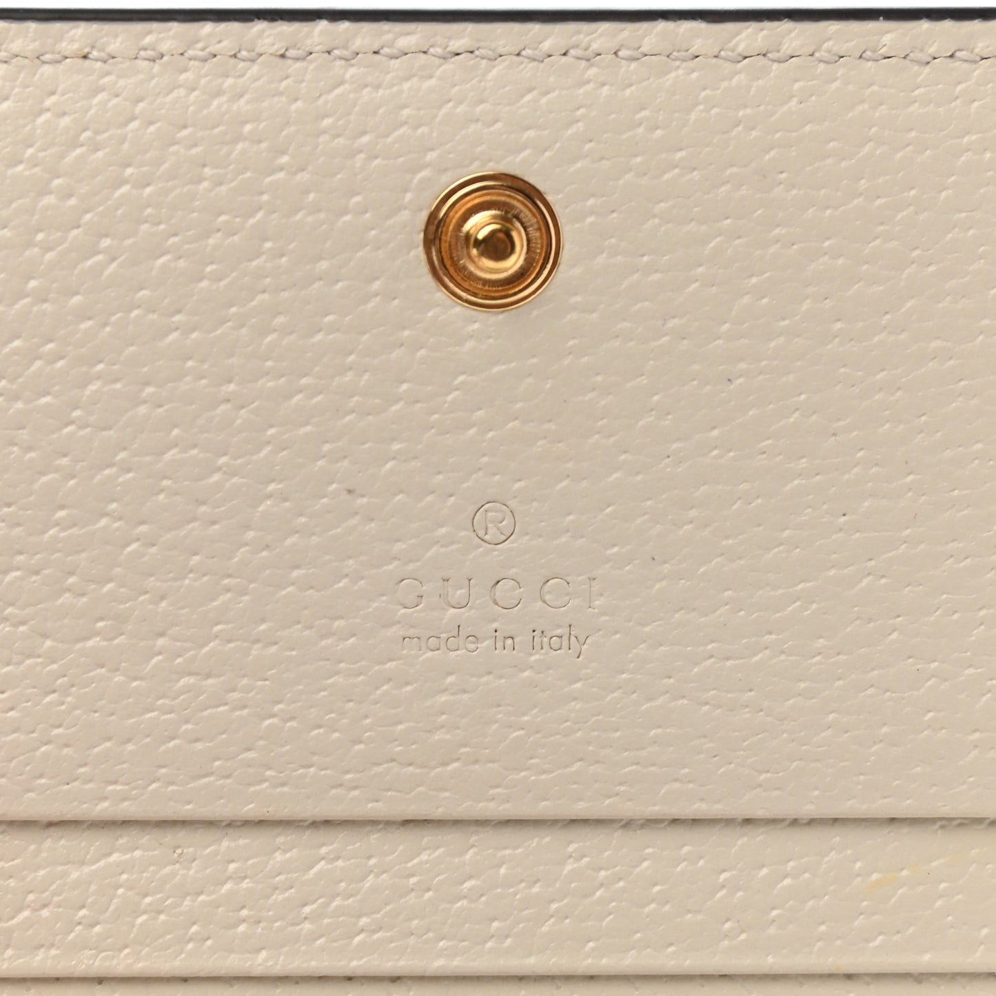 GG Supreme Monogram Textured Dollar Calfskin Web Ophidia Card Case Beige Ebony Mystic White
