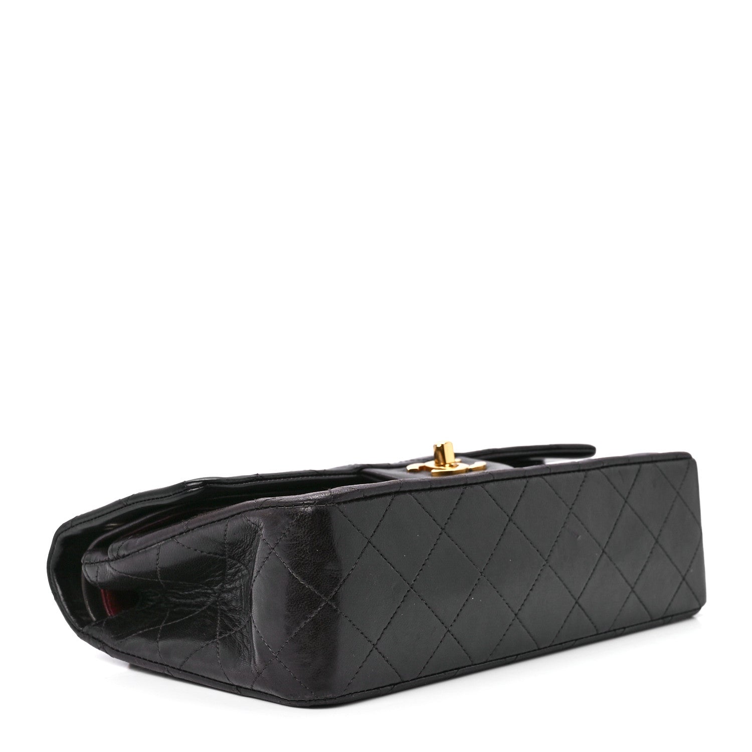 Chanel Lambskin Quilted Small Double Flap Black 4 of 13