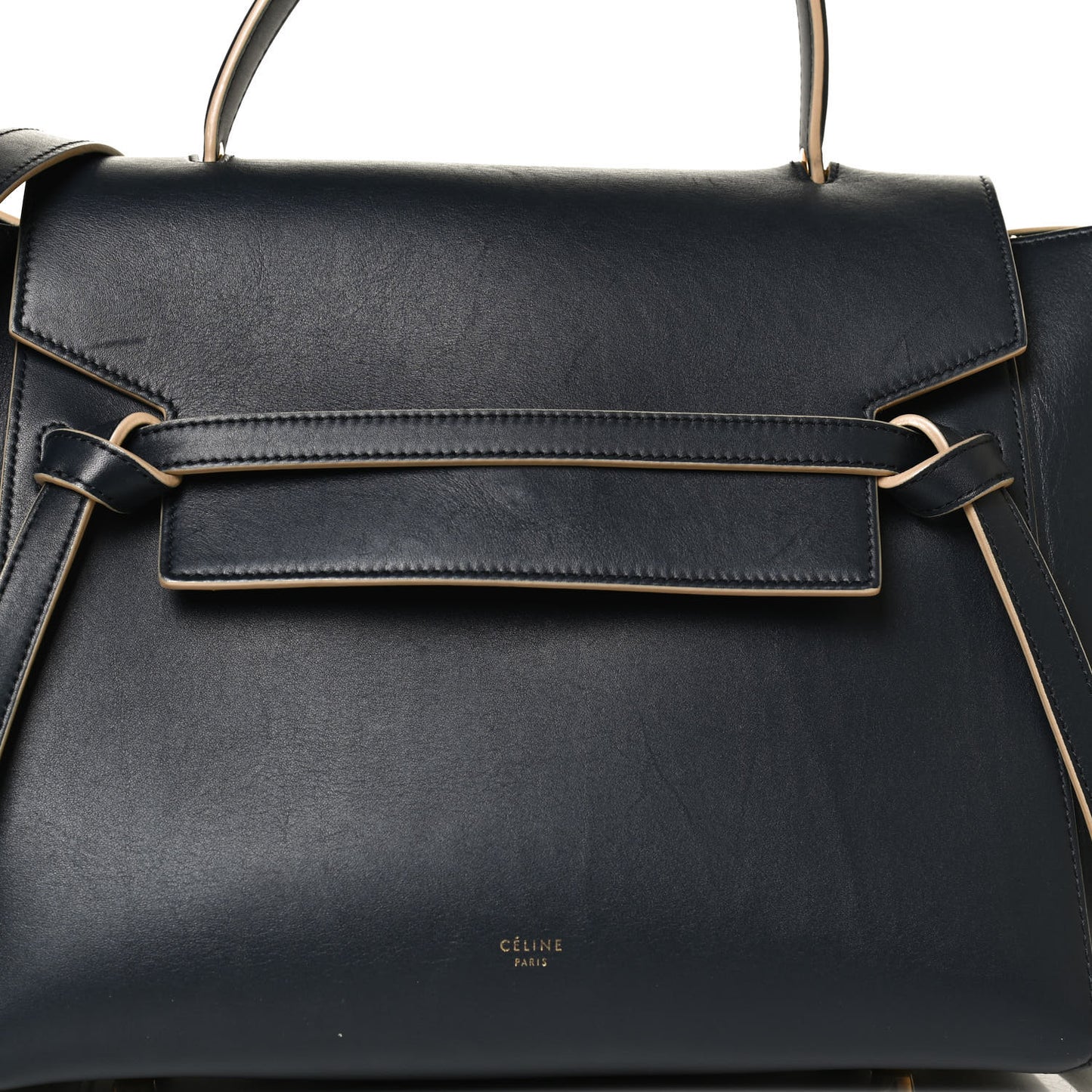 Palmelato Calfskin Mini Belt Bag Navy