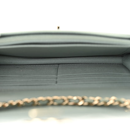 Chanel Lambskin Quilted Trendy CC Wallet On Chain WOC Grey 5 of 12