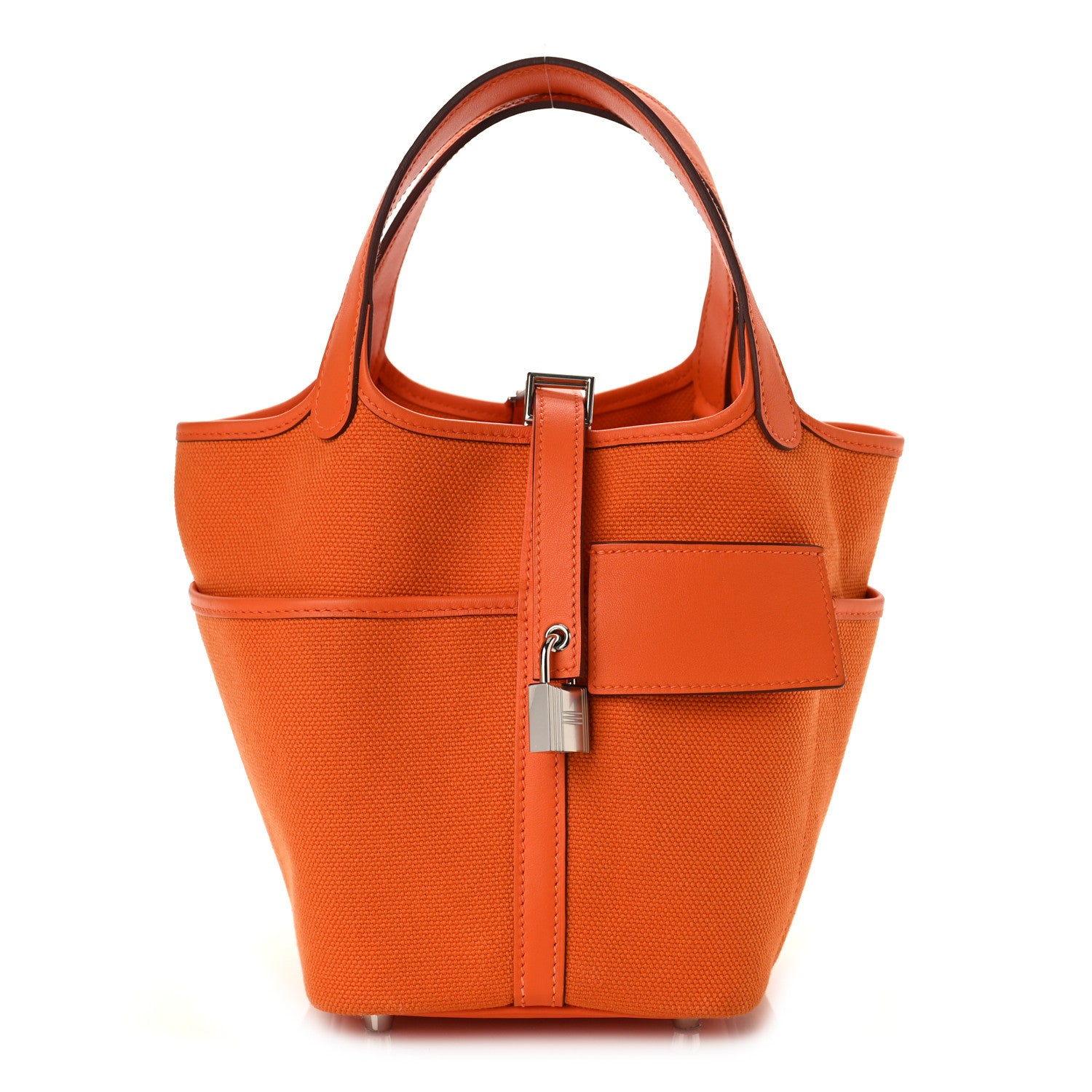 Hermes Toile Goeland Swift Cargo Picotin Lock 18 Orange 1 of 8
