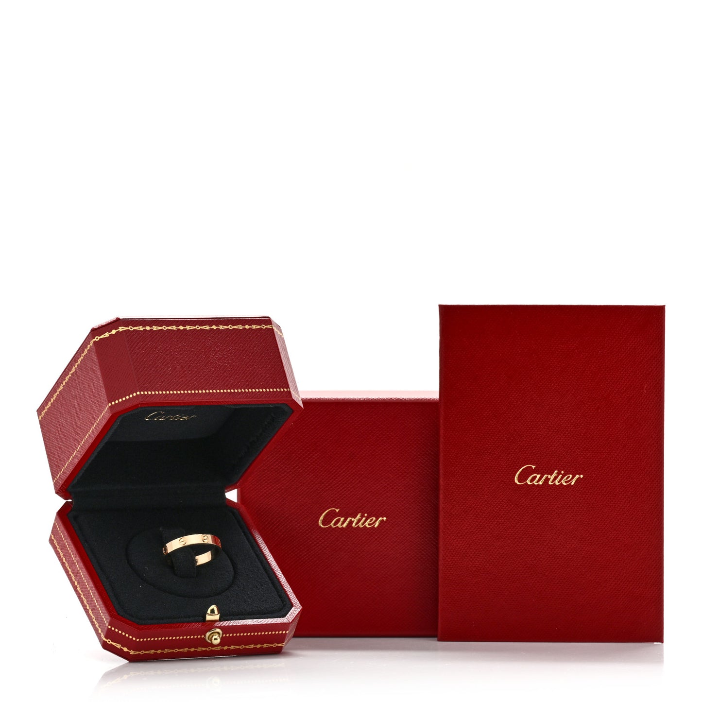 18K Yellow Gold 3.5mm LOVE Wedding Band Ring 60 9.25