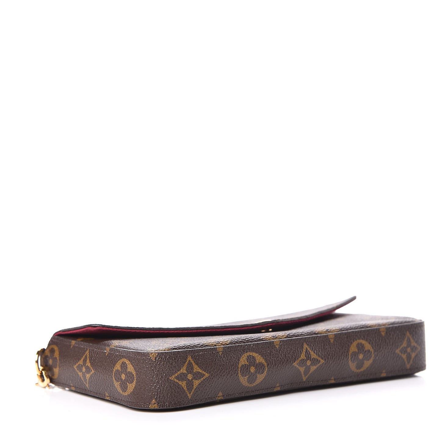 Monogram Pochette Felicie Chain Wallet Fuchsia