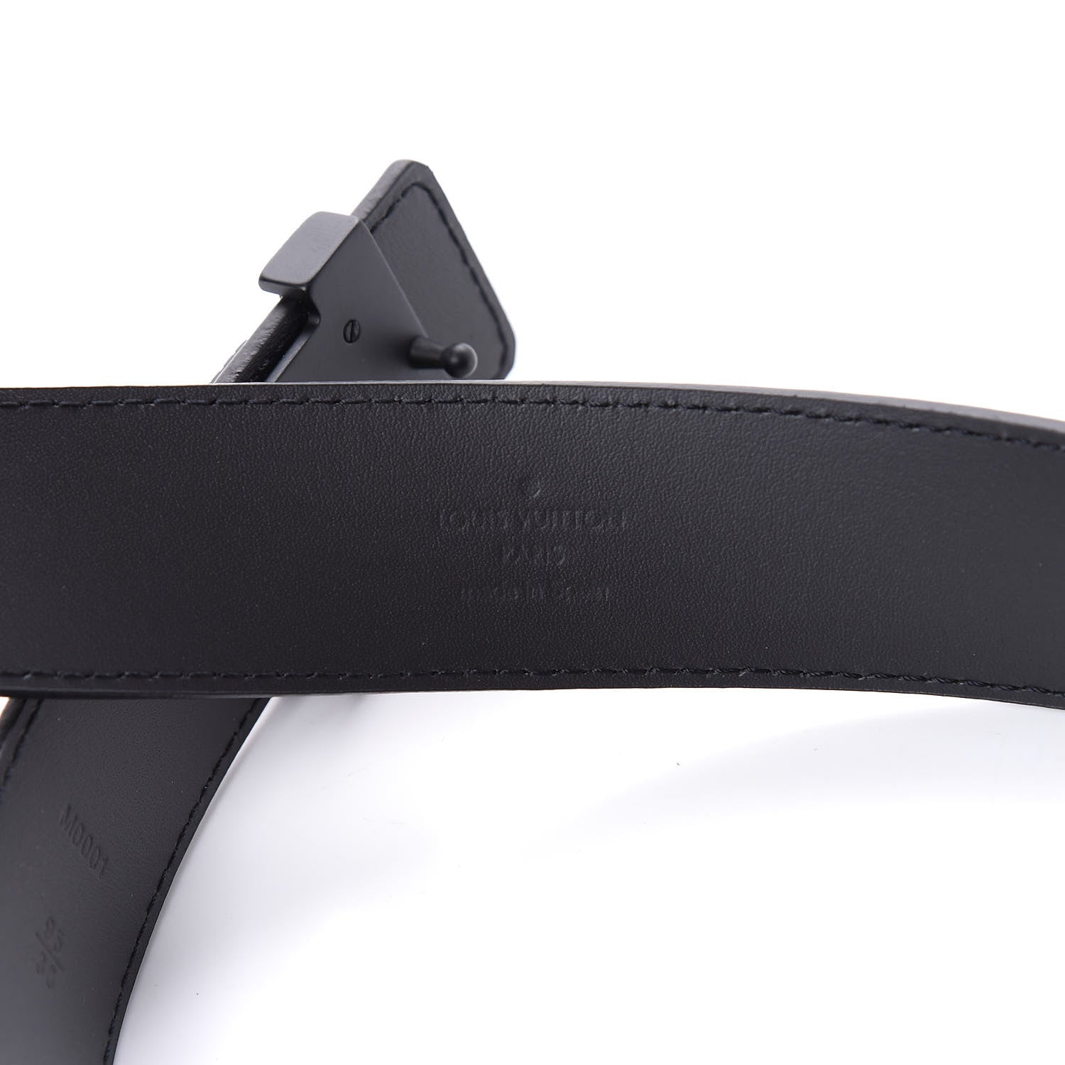 Louis Vuitton Taiga 35mm LV Initiales Belt 95 38 Black 4 of 6