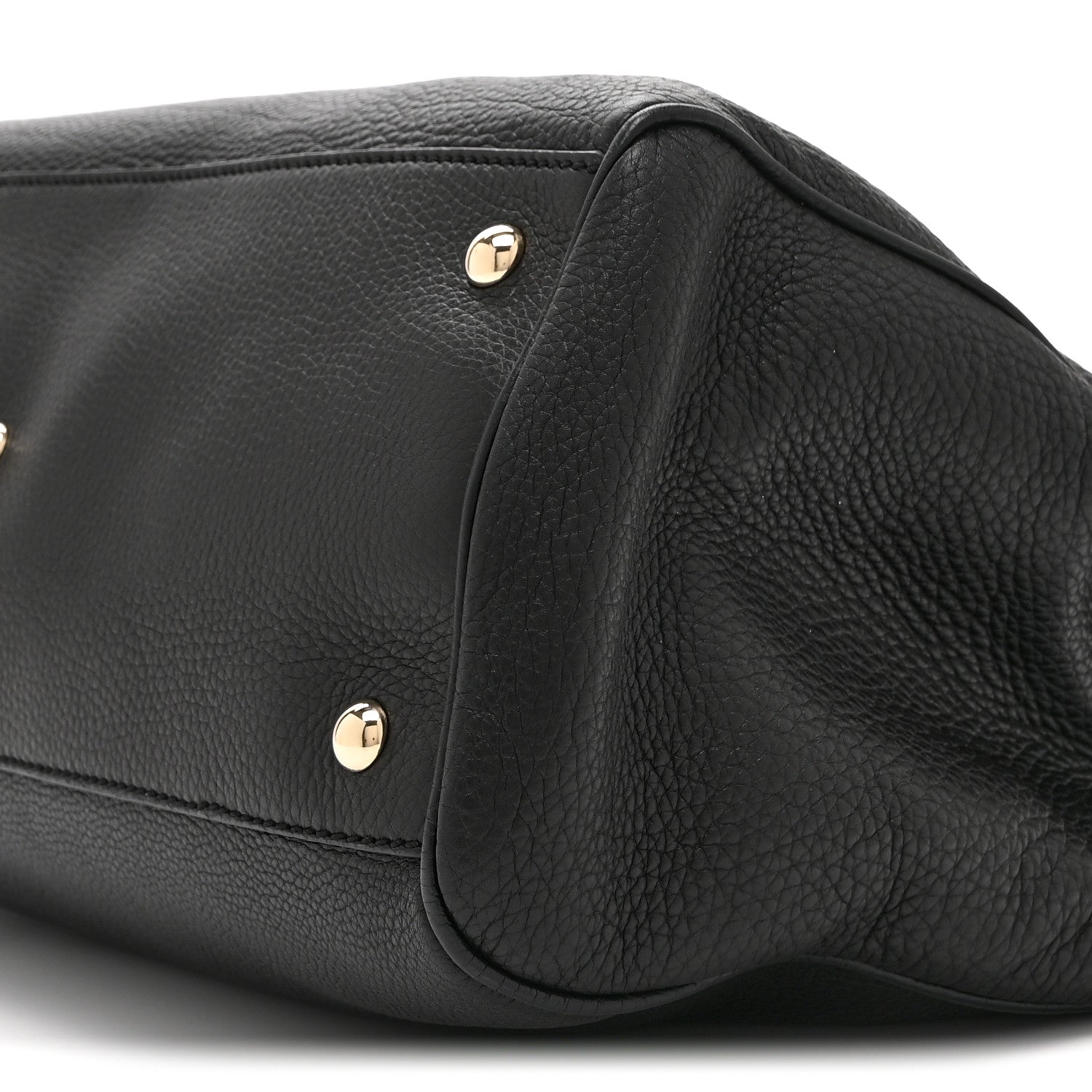 Gucci Pebbled Calfskin Medium Bamboo Shopper Tote Black 13 of 13