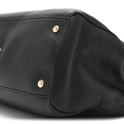 Gucci Pebbled Calfskin Medium Bamboo Shopper Tote Black 13 of 13