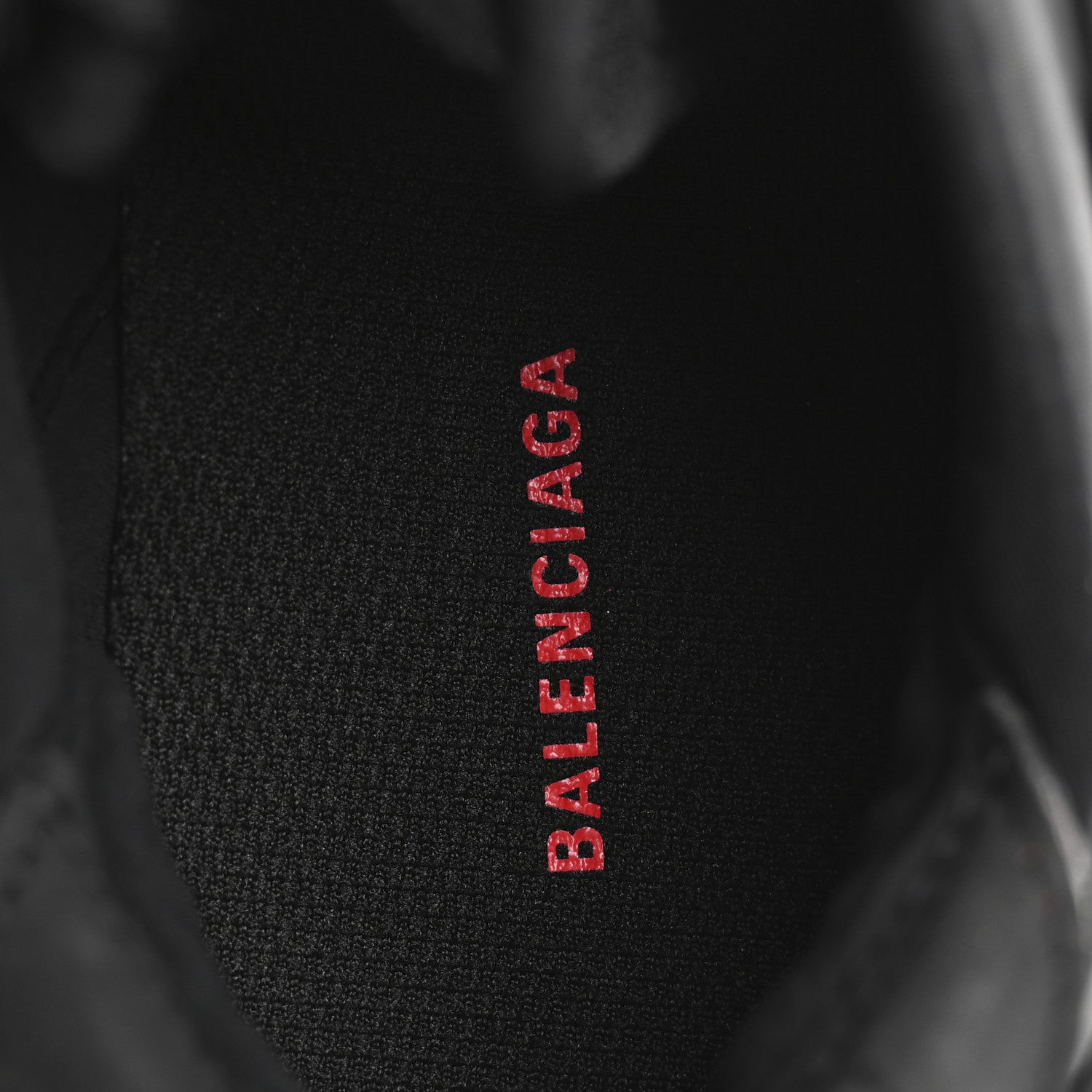 Balenciaga Rubber Mesh Womens Tyrex Sneakers 37 Black Red 7 of 10