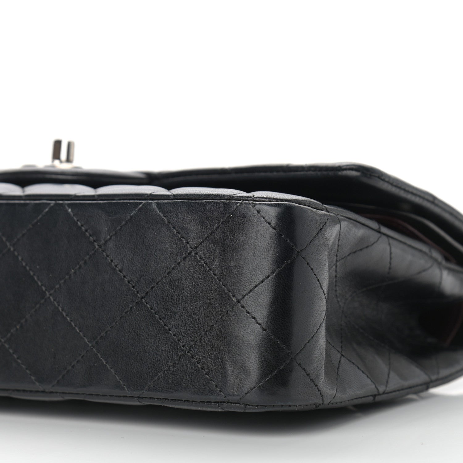Chanel Lambskin Quilted Medium Double Flap Black 6 of 12
