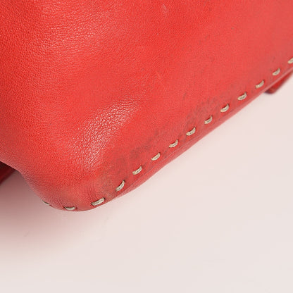 Fendi Calfskin Romano Selleria Forever Mama Baguette Red 13 of 14