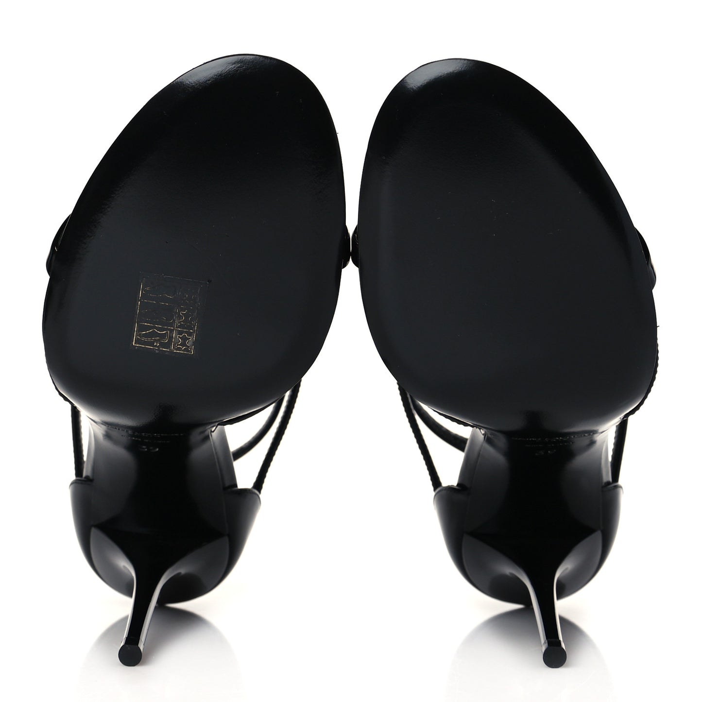 Patent Cassandra 100 Ankle Strap Sandals 39 Black