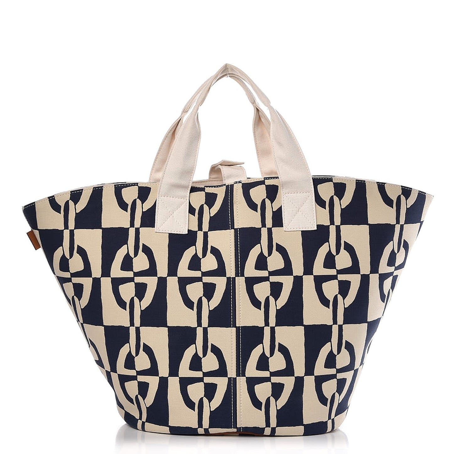 Canvas Chain De Ancre Beach Tote Navy