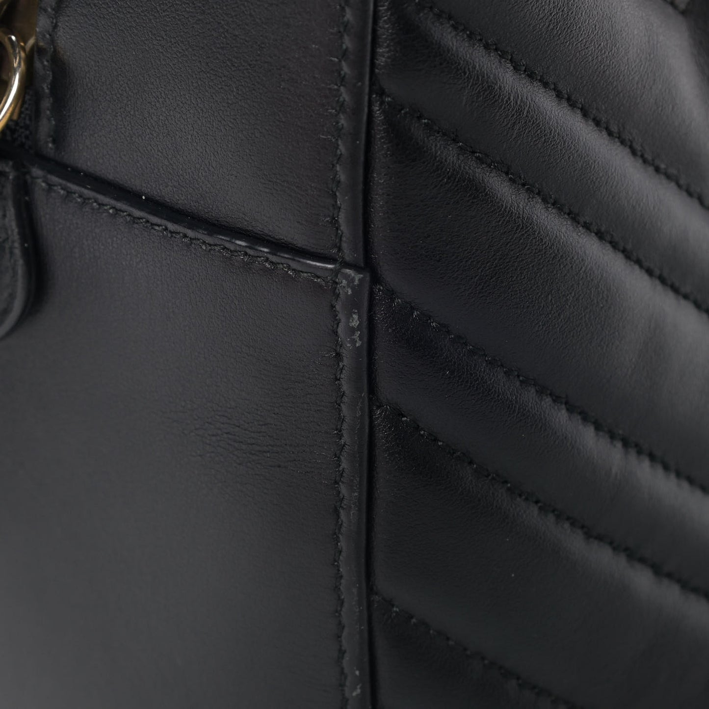 Calfskin Matelasse GG Marmont Dome Backpack Black