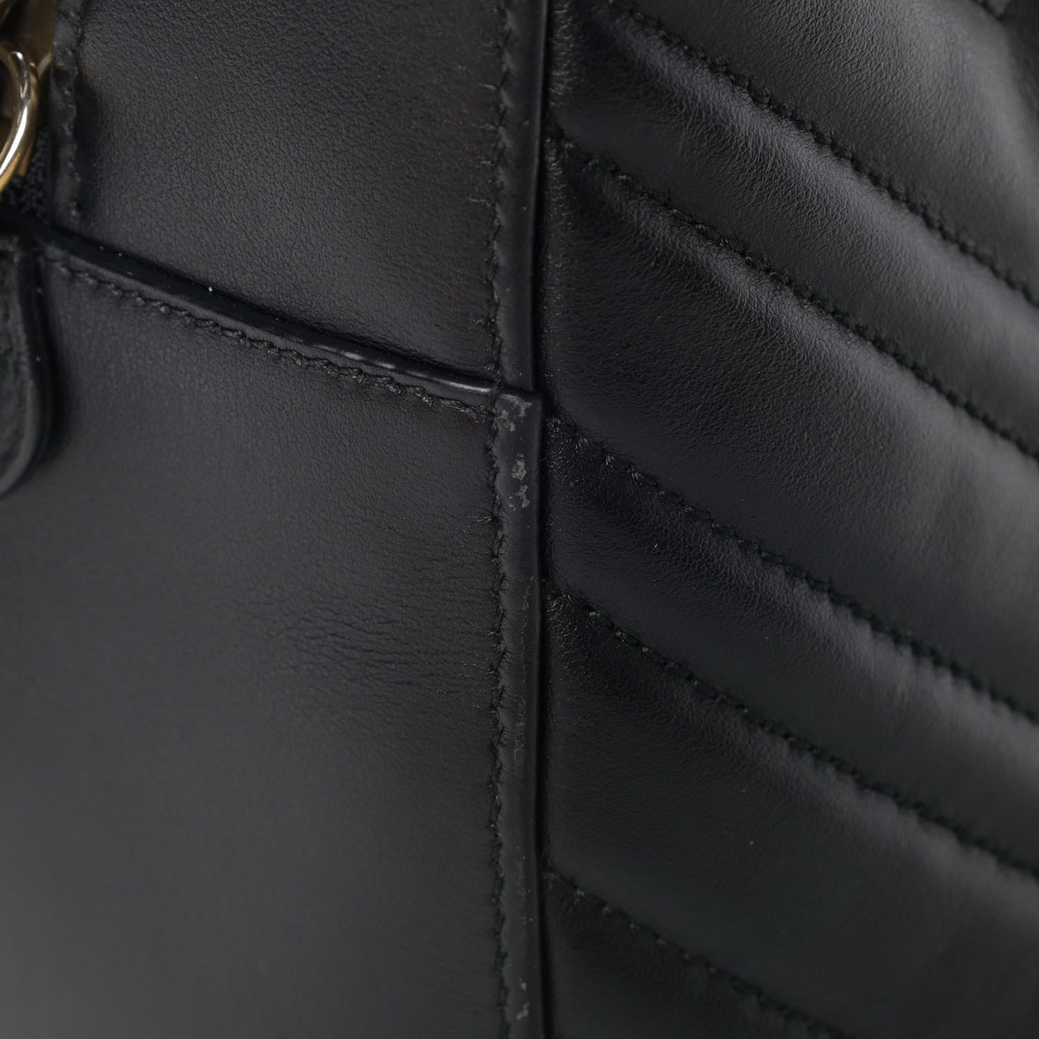 Gucci Calfskin Matelasse GG Marmont Dome Backpack Black 11 of 11