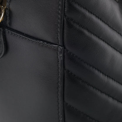 Gucci Calfskin Matelasse GG Marmont Dome Backpack Black 11 of 11