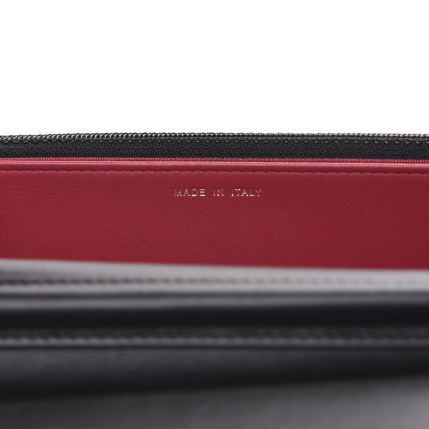 Aged Calfskin Quilted Gabrielle Wallet On Chain WOC Black