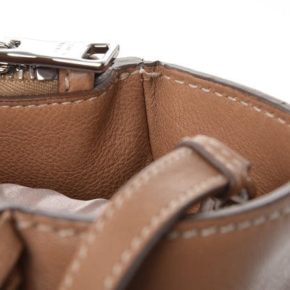 Prada Glace Calf Twin Pocket Fringe Tote Caramel 12 of 16