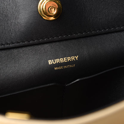 Burberry Calfskin Medium Society Tote Black Honey 6 of 12