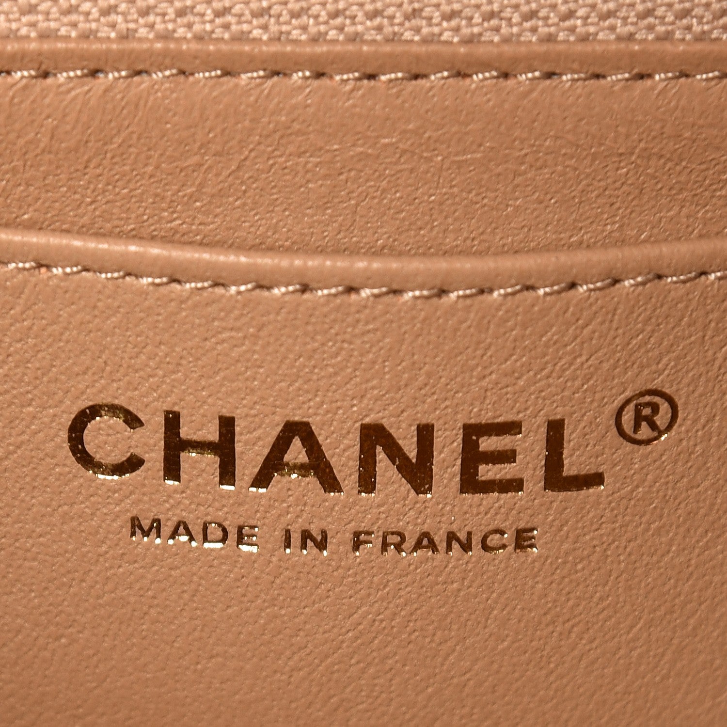 Chanel Calfskin Chevron Quilted Mini Rectangular Flap Dark Beige 6 of 8