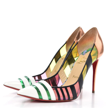 Christian Louboutin Patent Kid PVC Bandy 100 Pumps 41 Multicolor 3 of 10