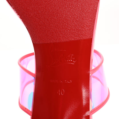 Christian Louboutin PVC Just Loubi 85 Sandals 40 Fluo Pink 8 of 9
