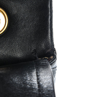 Chanel Lambskin Quilted Medium Double Flap Black 8 of 11