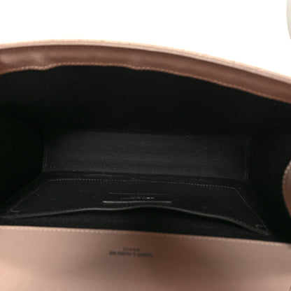 Saint Laurent Grain De Poudre Textured Mixed Matelasse Medium Triquilt Monogram Satchel Marble Pink 5 of 11