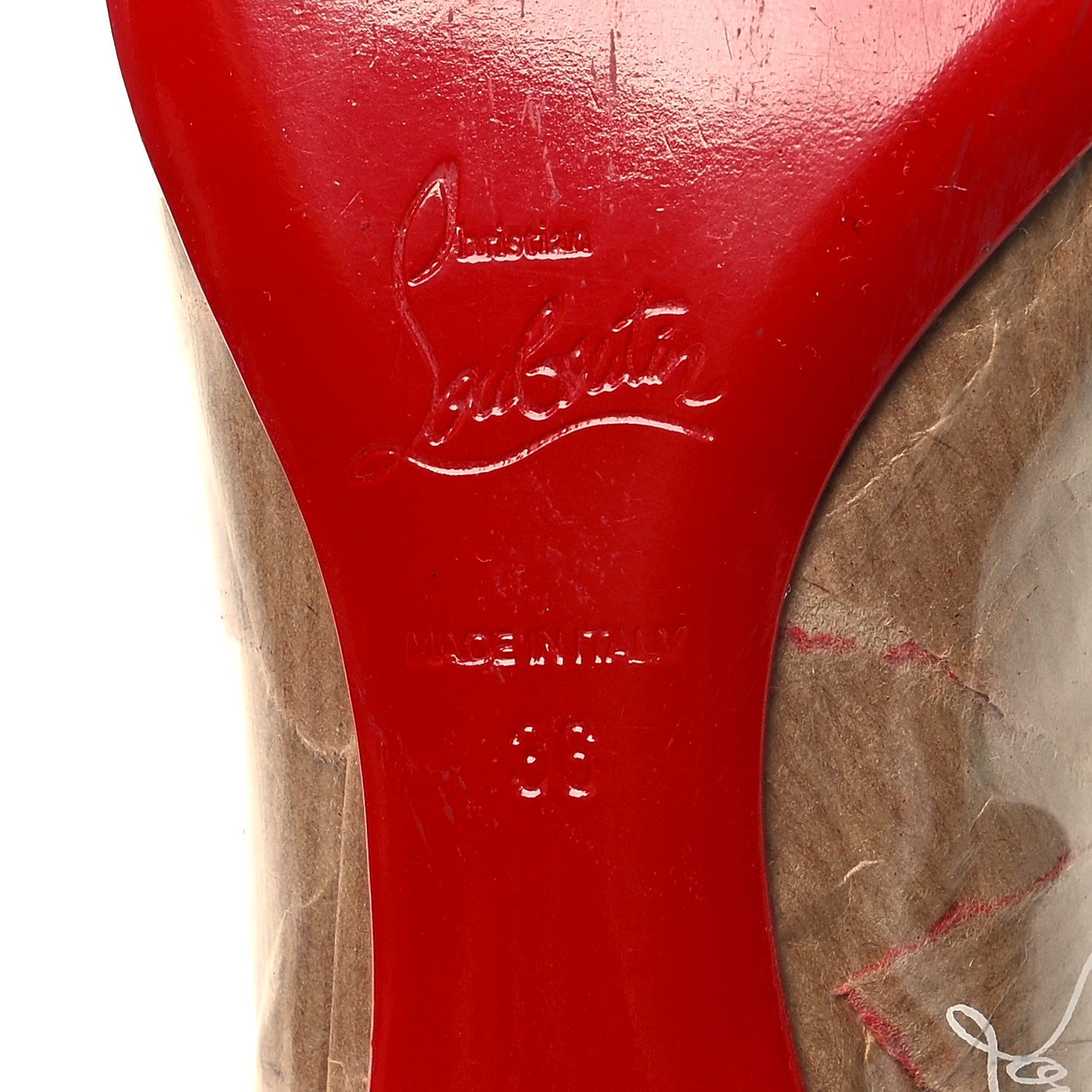 Christian Louboutin Loubi Kraft PVC Ballalla Flats 36 Multi 6 of 9