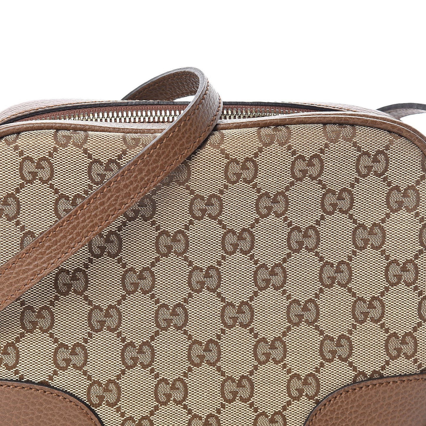Monogram Mini Bree Messenger Bag Beige Tabacco