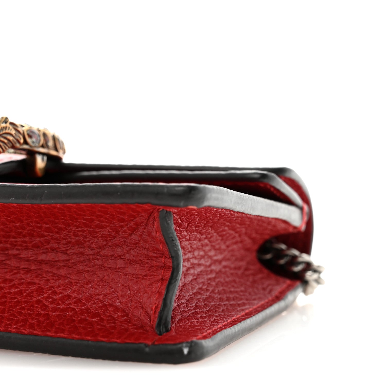 Gucci Calfskin Super Mini Dionysus Shoulder Bag Hibiscus Red 9 of 9