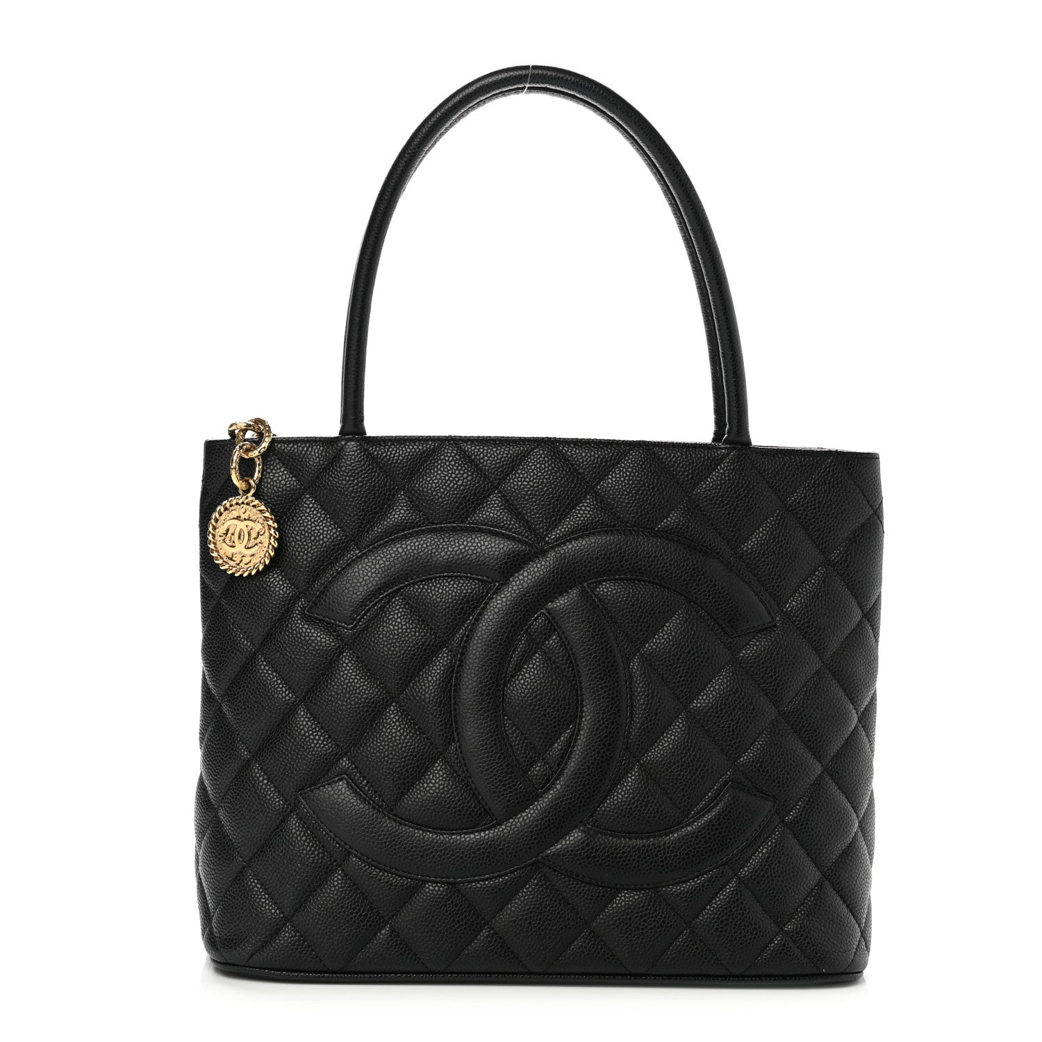 Chanel Caviar Quilted Medallion Tote Black 1 of 10