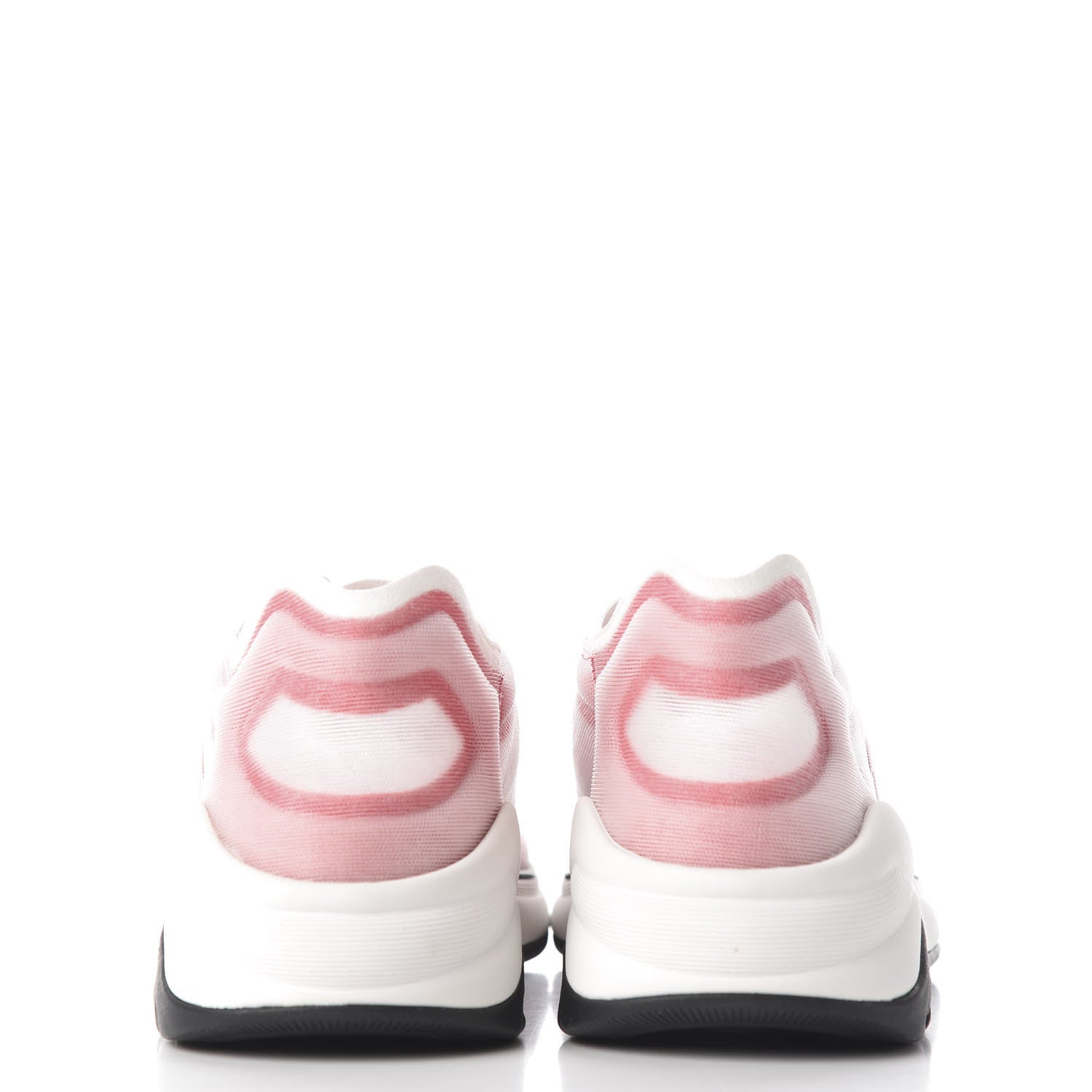 Chanel Lycra Fabric CC Sneakers 36.5 White Red 8 of 12