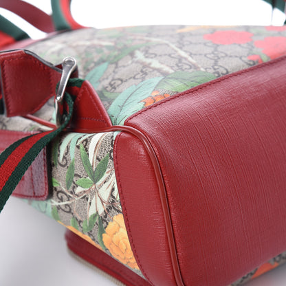 Gucci GG Supreme Monogram Tian Web Small Day Backpack Beige Multicolor Red 14 of 16