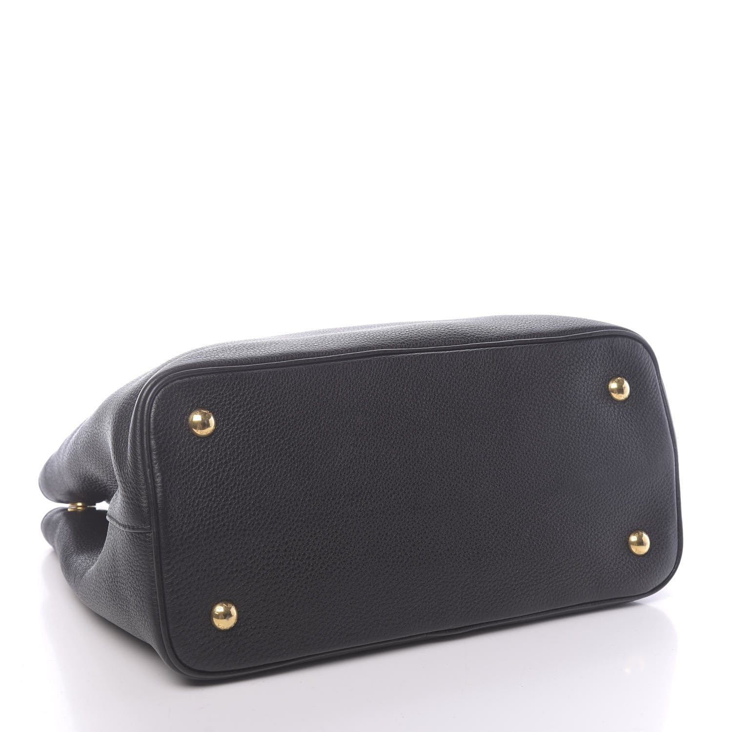 Prada Vitello Daino Tote Black 4 of 10