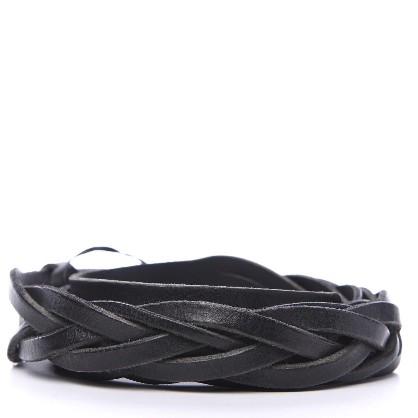 Calfskin Dionysus Braided Belt 95 38 Black