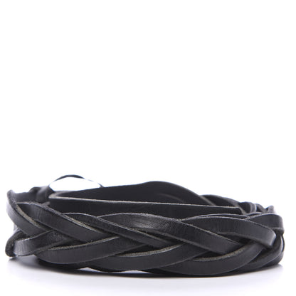 Gucci Calfskin Dionysus Braided Belt 95 38 Black 2 of 3