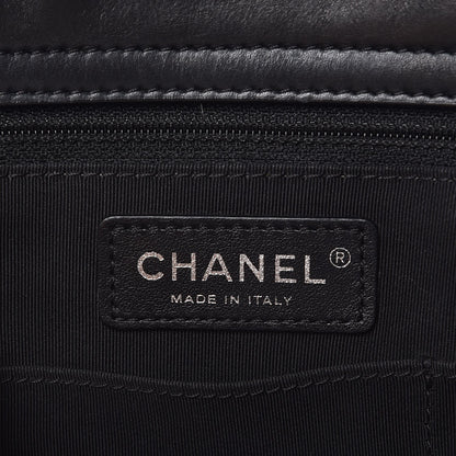 Chanel Lambskin Stitched Shopping Tote Black 6 of 7