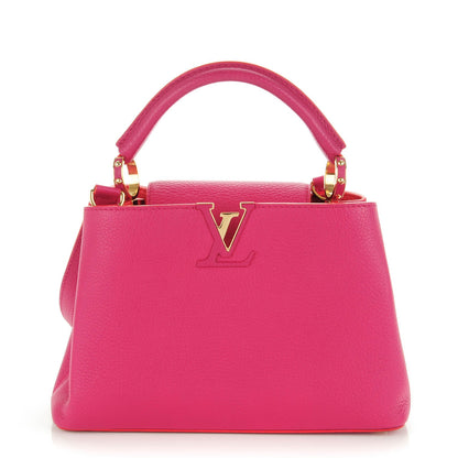 Louis Vuitton Taurillon Capucines BB Hibiscus Flamingo 1 of 7
