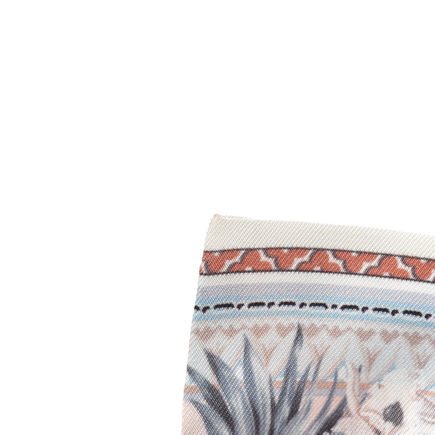 Louis Vuitton Silk Voyage Extraordinaire Bandeau Blue Grey 5 of 5