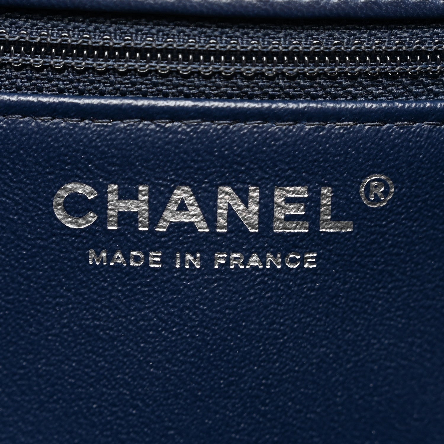 Chanel Lambskin Quilted Clutch Flap Blue 6 of 7