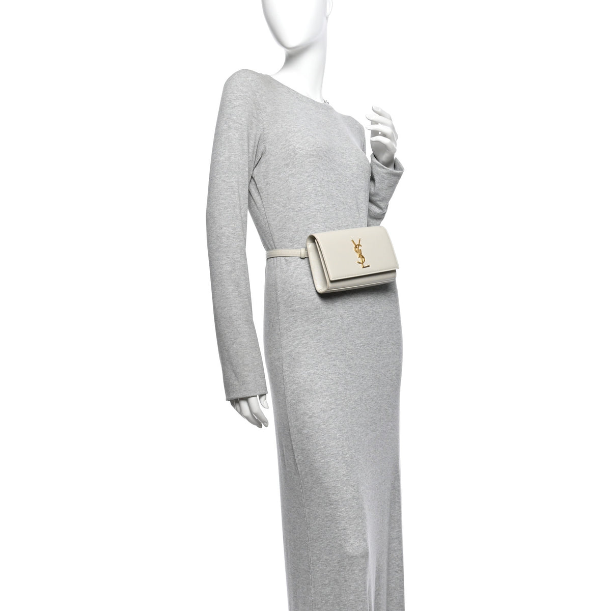 Grain De Poudre Monogram Kate Belt Bag Crema Soft