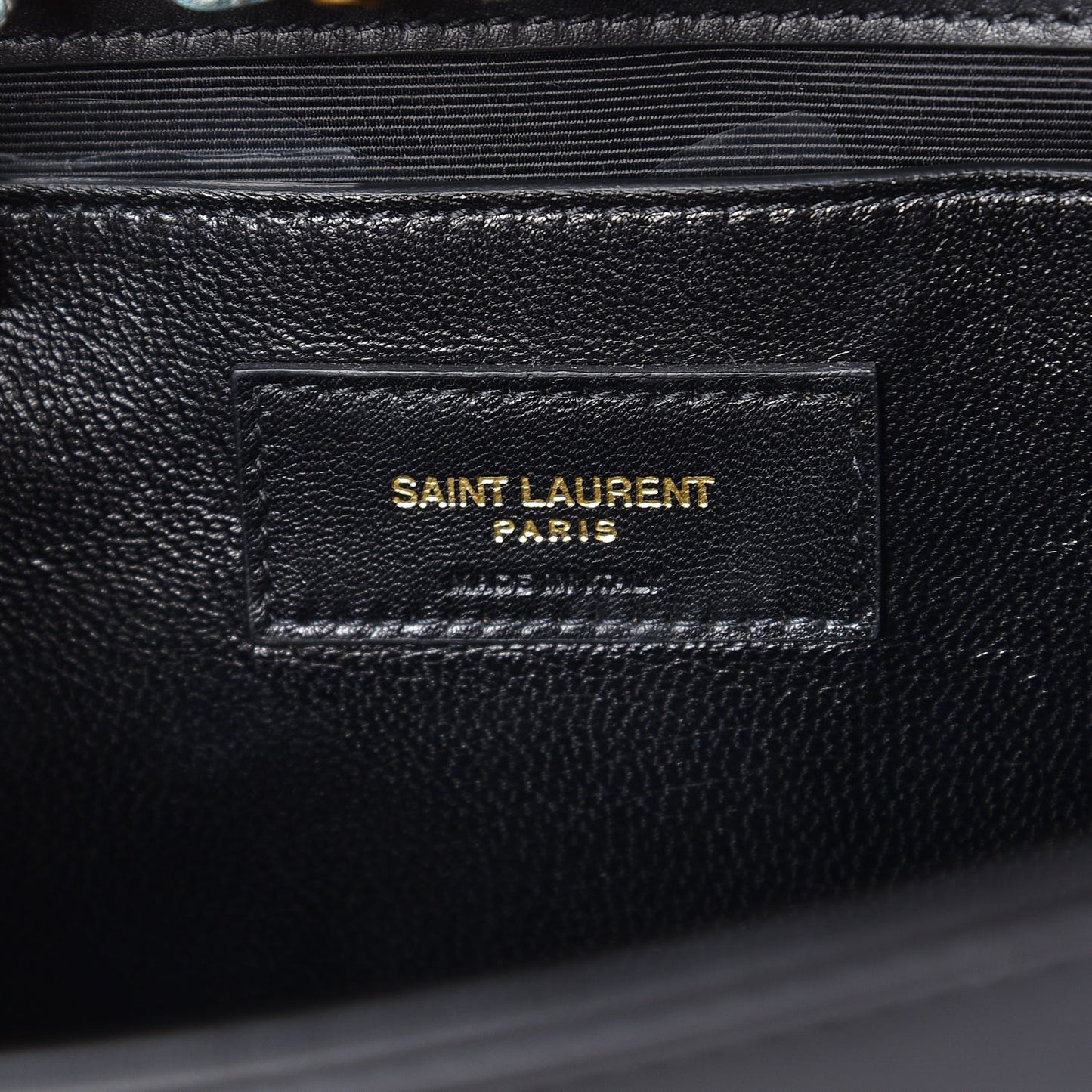 Calfskin Medium Monogram Kate Satchel Black Multicolor