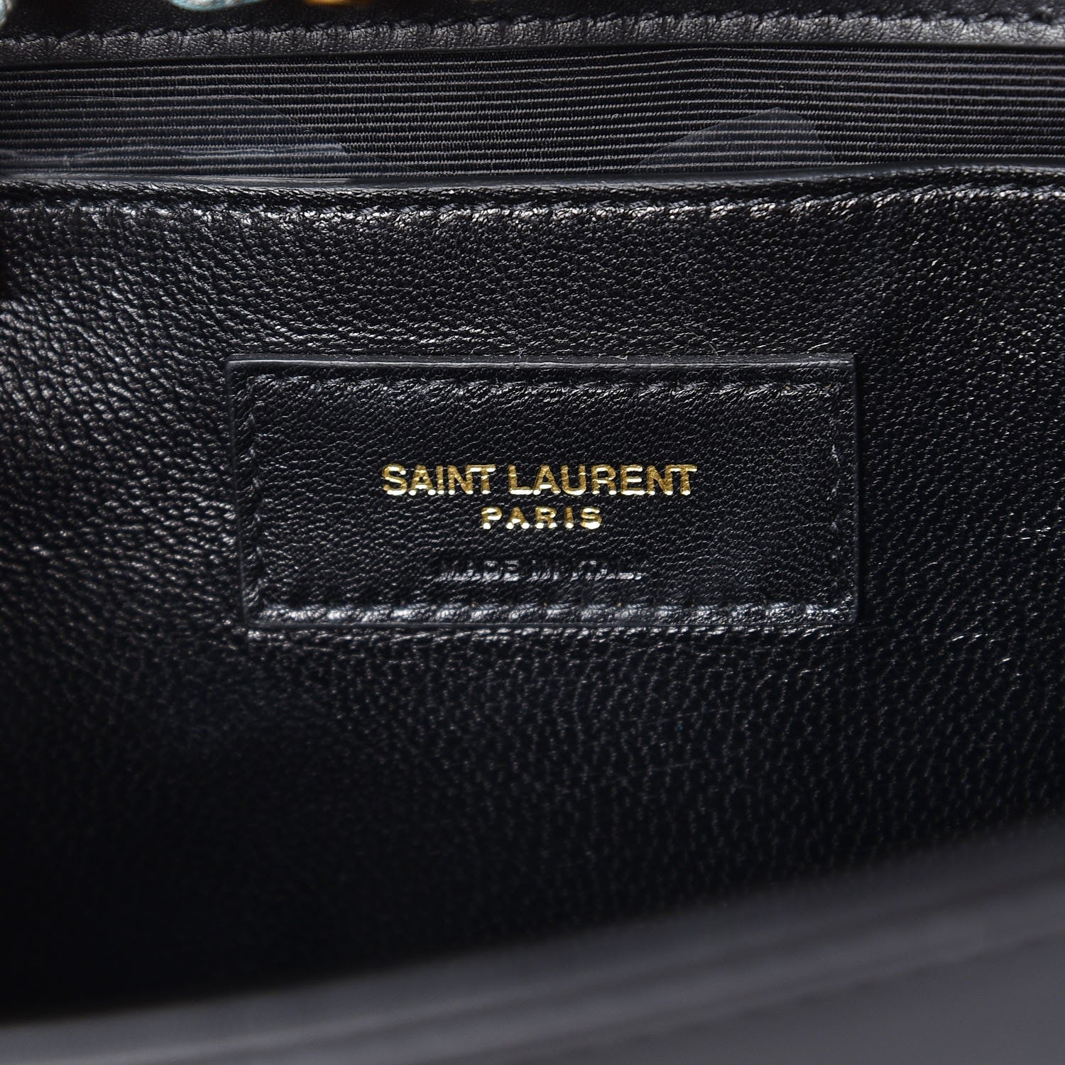 Saint Laurent Calfskin Medium Monogram Kate Satchel Black Multicolor 6 of 6