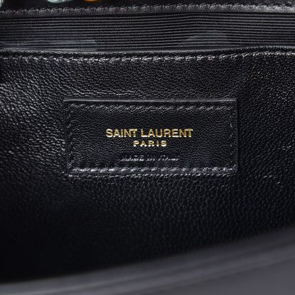 Saint Laurent Calfskin Medium Monogram Kate Satchel Black Multicolor 6 of 6
